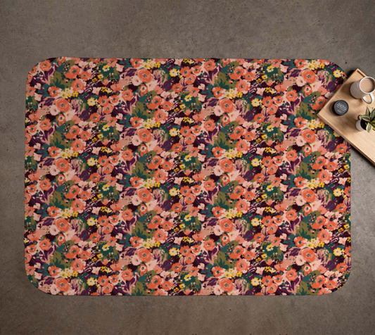 Fall Floral Blanket